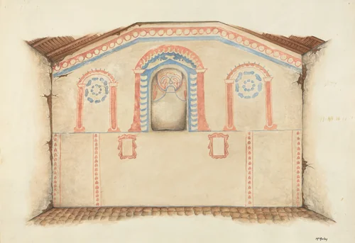 Wall Painting (Reredos) by William McAuley, index of american design, 1939