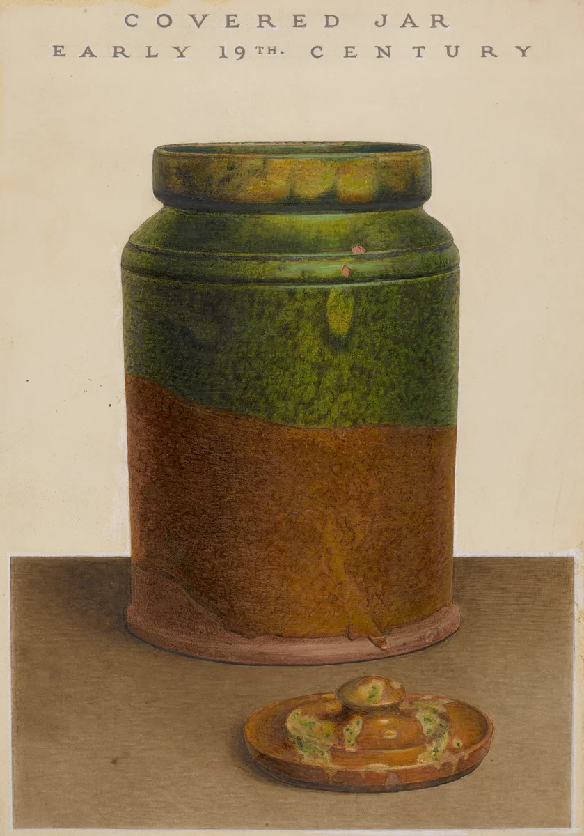 Jar with Cover by Guido Metelli, index of american design, 1938