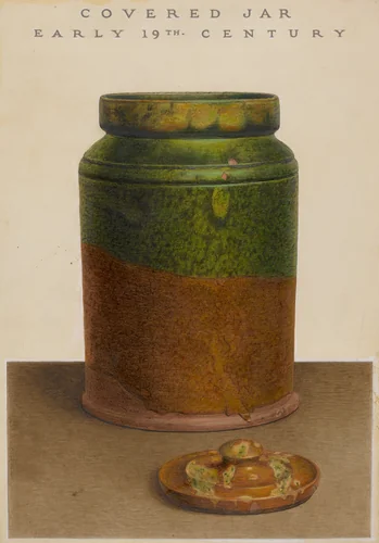 Jar with Cover by Guido Metelli, index of american design, 1938