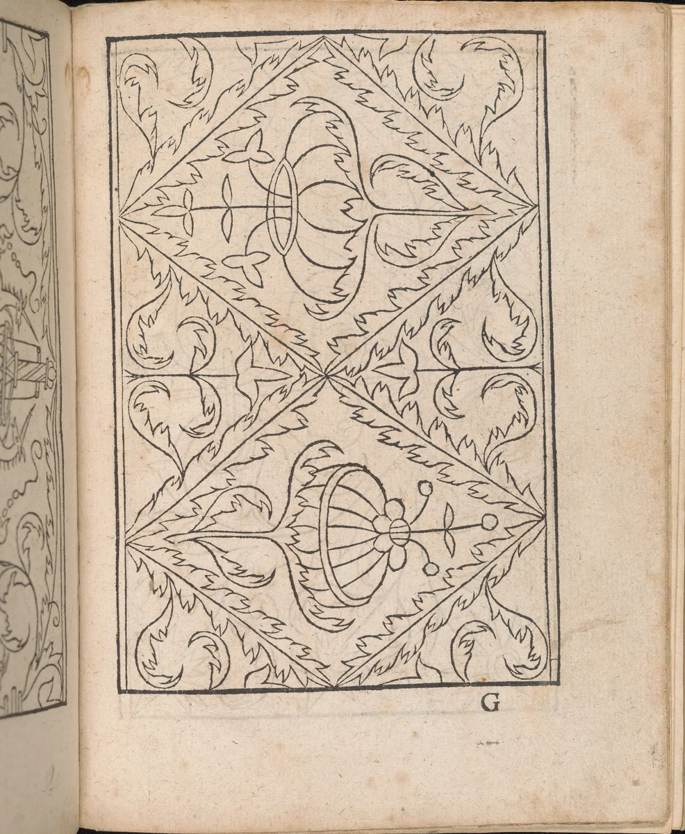 New Modelbüch allen Nägerin u. Sydenstickern (Page 25r) by Hans Hoffman, book, 1556