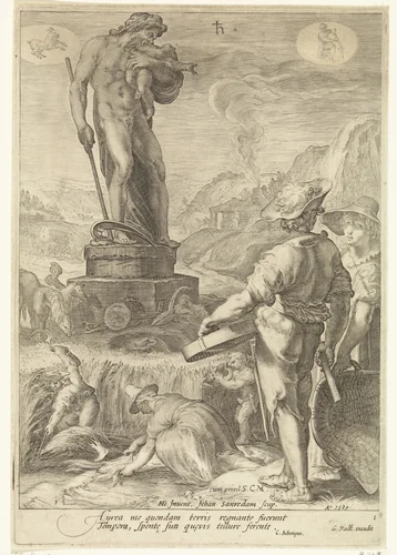 Saturnus by Jan Saenredam, print, 1596