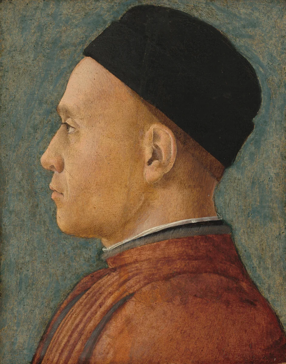 Portrait of a Man by Andrea Mantegna, painting, 1470