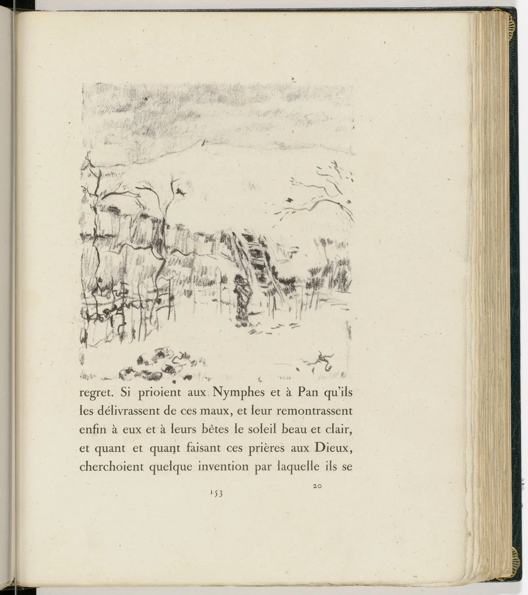 In-text plate (page 153) from Daphnis et Chloé by Pierre Bonnard, illustrated book, 1902