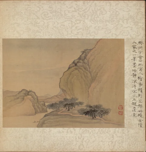 Album of Miscellaneous Subjects, Leaf 1 by Fan Qi, painting, 1635-1655
