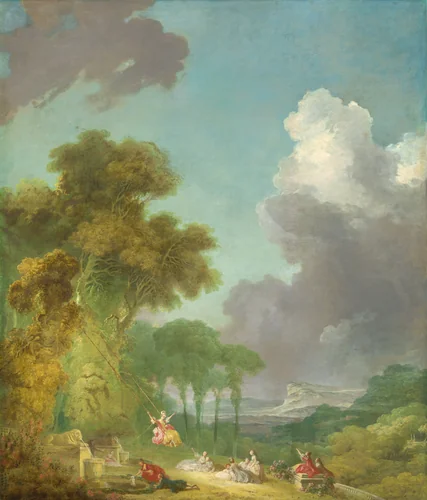 The Swing by Jean Honoré Fragonard, painting, 1775-1780