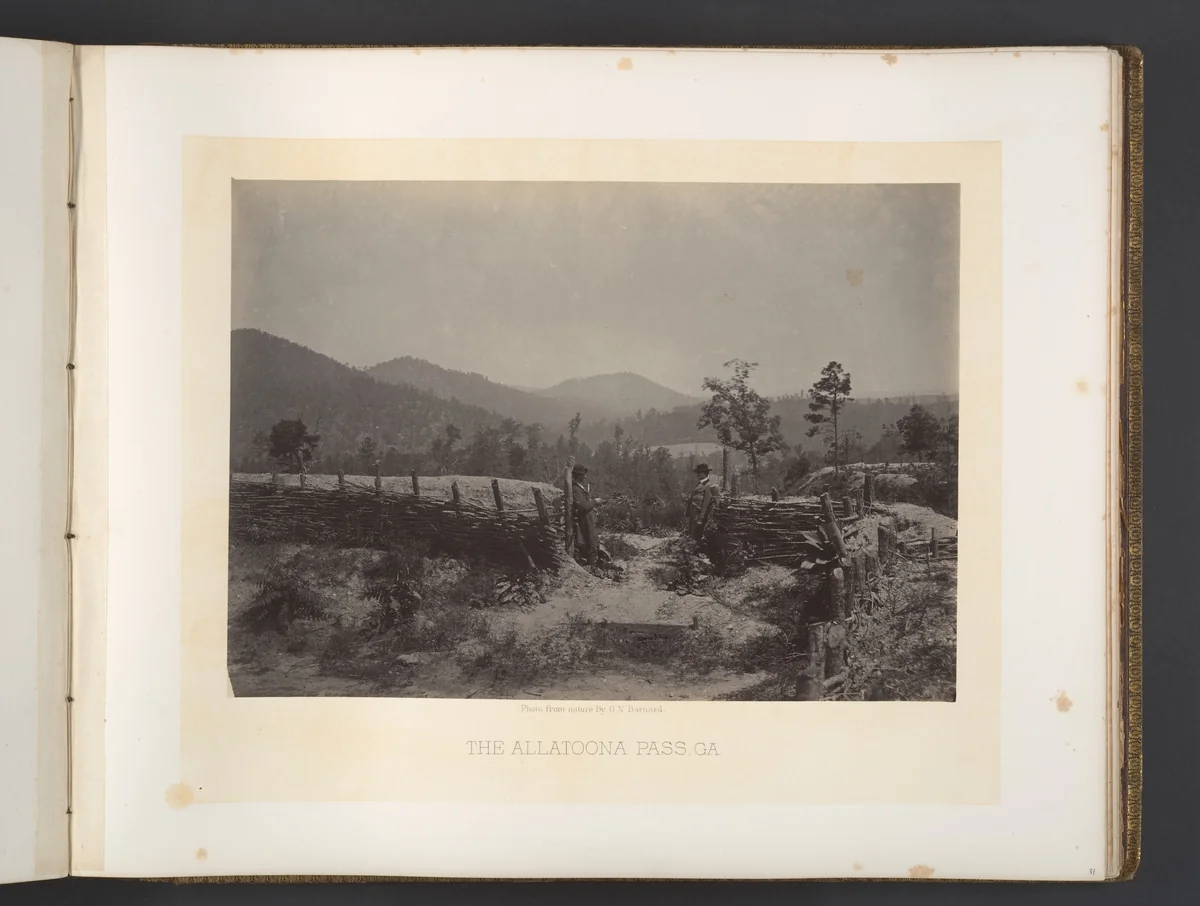 The Allatoona Pass, Georgia by George N. Barnard, photograph, 1860-1869