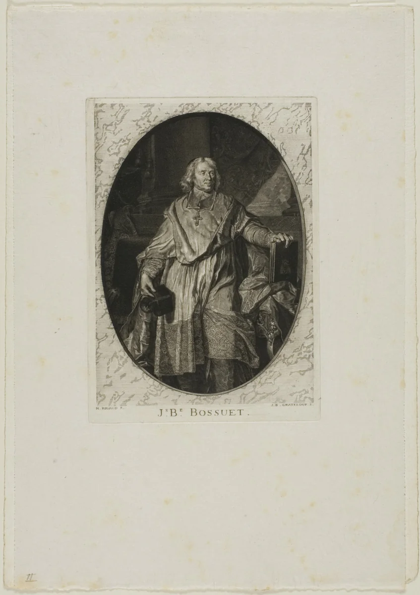 J-B. Bossuet: Standing by Jean-Baptiste de Grateloup, print, 1755-1817