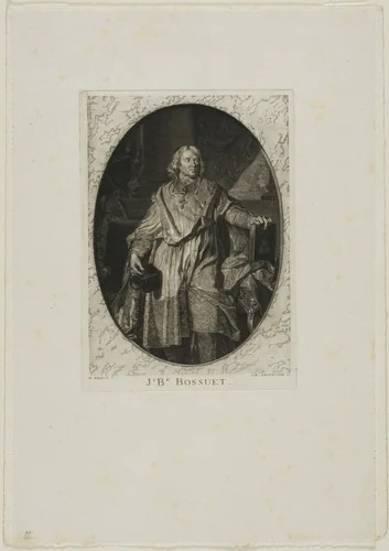 J-B. Bossuet: Standing by Jean-Baptiste de Grateloup, print, 1755-1817