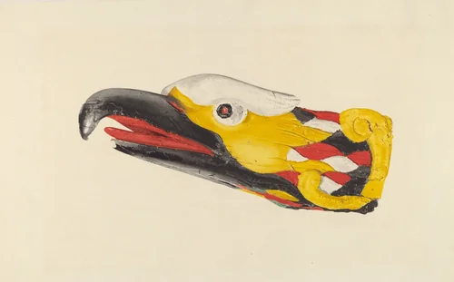 Billet Head: Eagle by Dorothy Van Dunker, index of american design, 1939