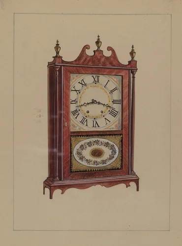 Shelf Clock by American 20th Century, index of american design, 1935-1942