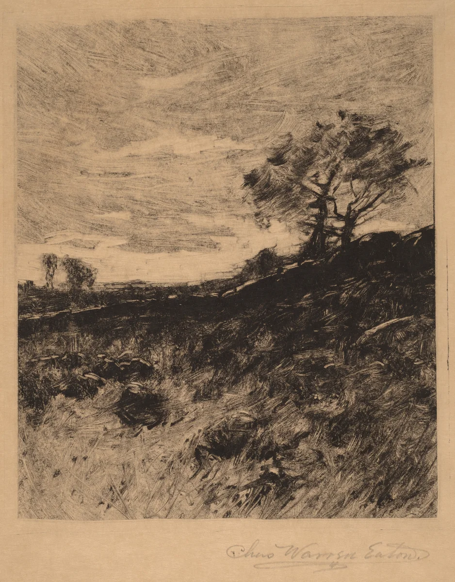 Landscape by Charles Warren Eaton, print, 1910