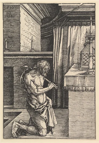 The Penitent by Albrecht Dürer, print, 1510