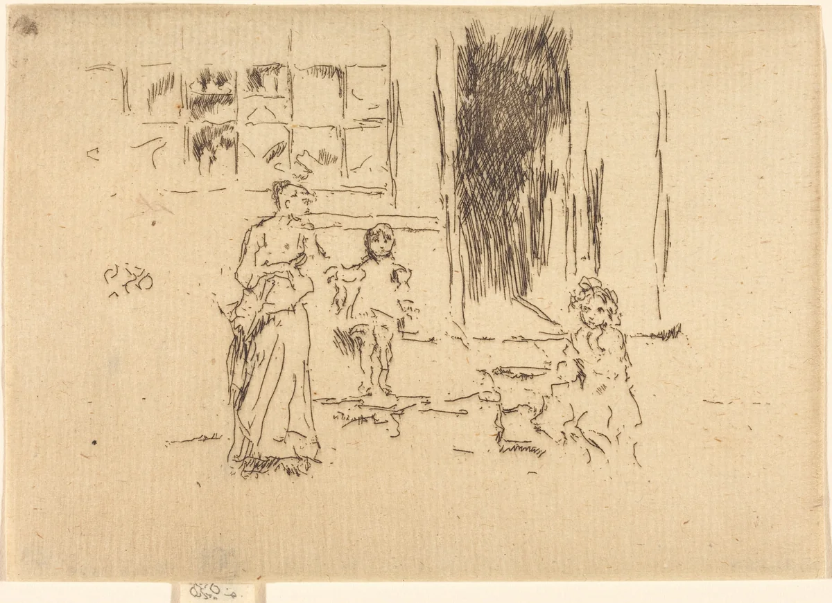 Petticoat Lane by James McNeill Whistler, print, 1886-1888