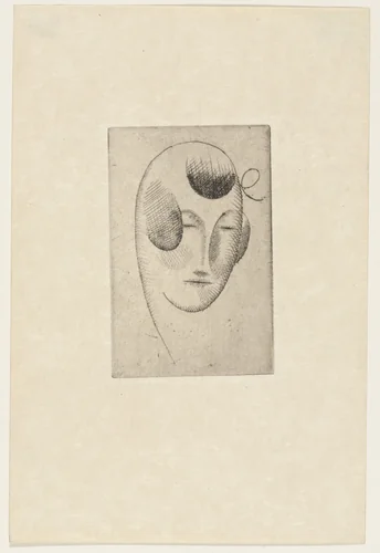 Female Head from The Drypoints of Elie Nadelman by Elie Nadelman, print, 1951