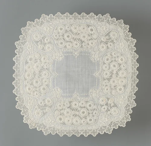 Handkerchief by France, textile, 1825-1875