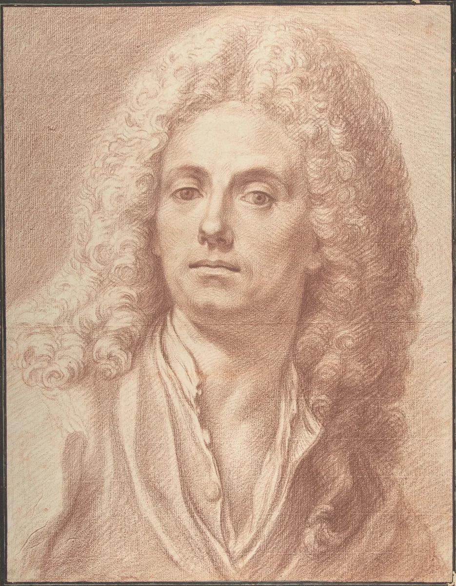 Portrait of a Man by Benedetto Luti, drawing, 1666-1724