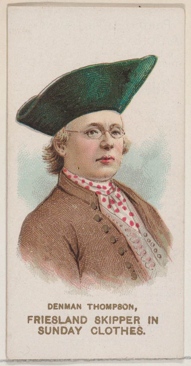 Denman Thompson as Friesland Skipper in Sunday Clothes, from the set Actors and Actresses, Second Series (N71) for Duke brand cigarettes by W. Duke, Sons & Co., print, 1888-1890