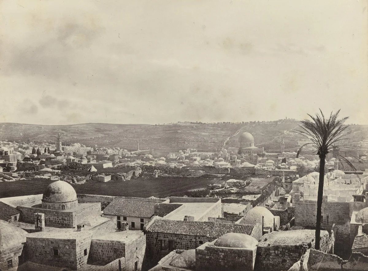 Jerusalem, from Mount Zion, with Mosque of Omar (#571) by Francis Frith, photograph, 1860