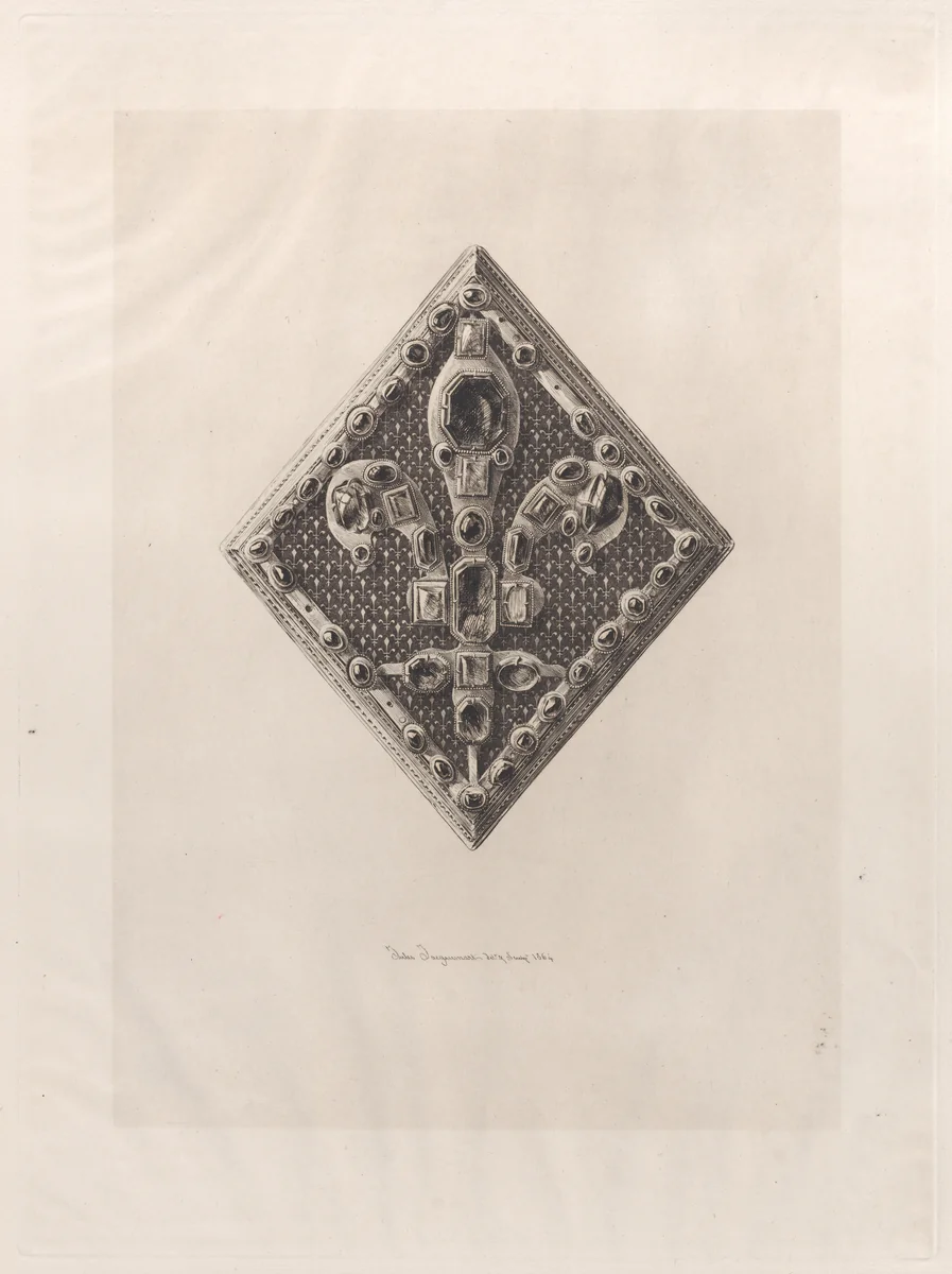 Clip for Saint Louis' Royal Coat by Jules Ferdinand Jacquemart, print, 1864