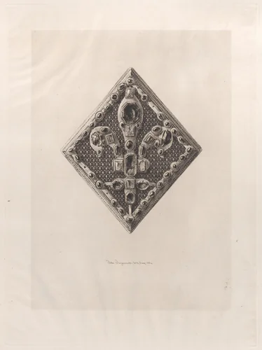 Clip for Saint Louis' Royal Coat by Jules Ferdinand Jacquemart, print, 1864