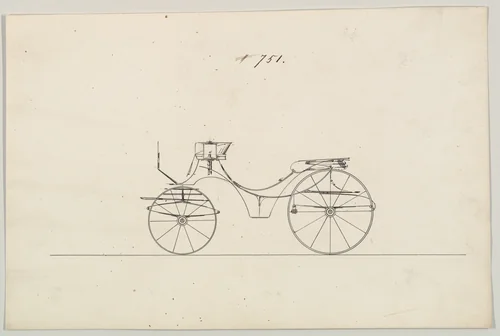 Cabriolet #751 by Brewster & Co., drawing, 1865-1875