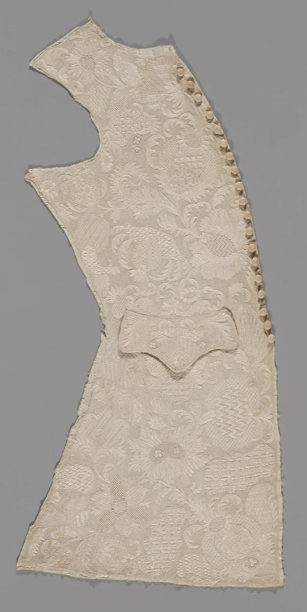 Waistcoat Front Panel by England or Germany, textile, 1720-1740