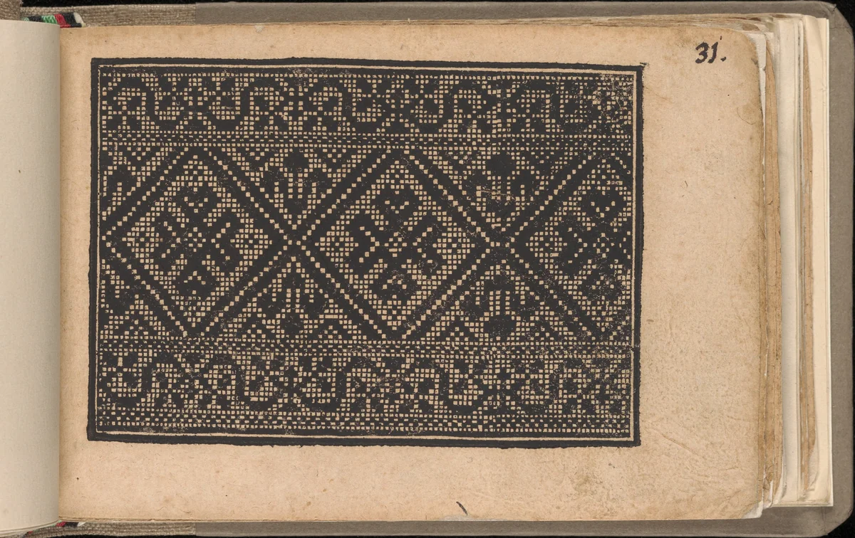 Schön newes Modelbuch (Page 31r) by Sigismundus Latomus, book, 1608