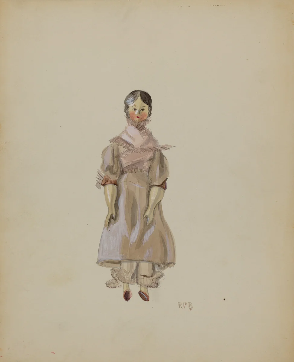 Doll by Raoul Du Bois, index of american design, 1936