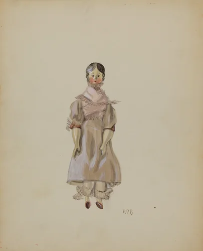 Doll by Raoul Du Bois, index of american design, 1936