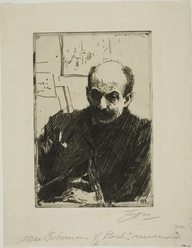 Max Liebermann by Anders Zorn, print, 1891