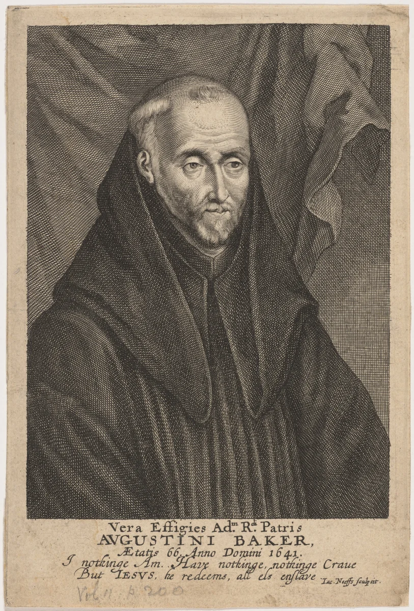 David Baker by Jacobus Neeffs, print, 1641