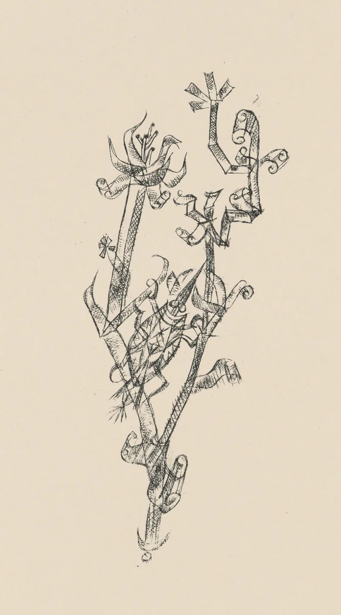 Riesenblattlaus (Giant Aphid) from Deutsche Graphiker der Gegenwart (German Printmakers of Our Time) by Paul Klee, print, 1920