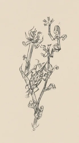 Riesenblattlaus (Giant Aphid) from Deutsche Graphiker der Gegenwart (German Printmakers of Our Time) by Paul Klee, print, 1920