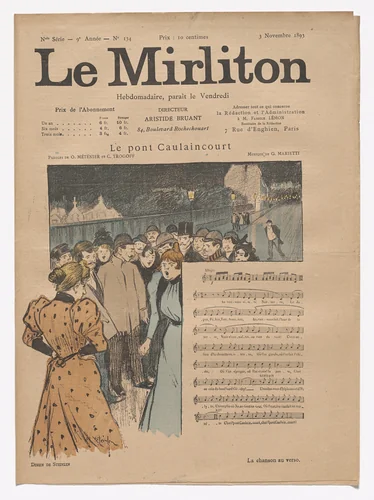 Le Mirliton, no. 134 by Théophile-Alexandre Steinlen, periodical, 1893