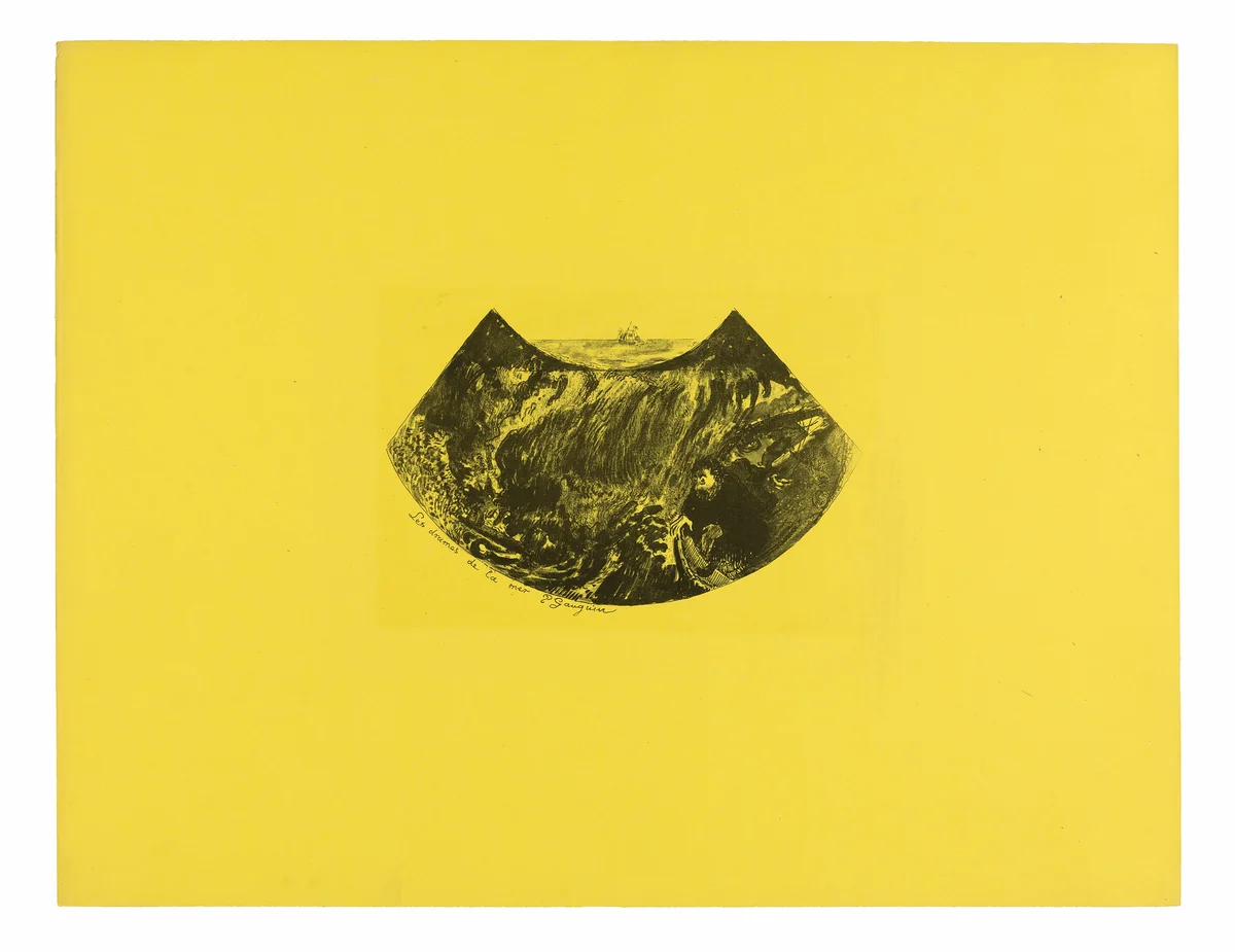 Les drames de la mer (Dramas of the Sea), from the Volpini Suite by Paul Gauguin, print, 1889