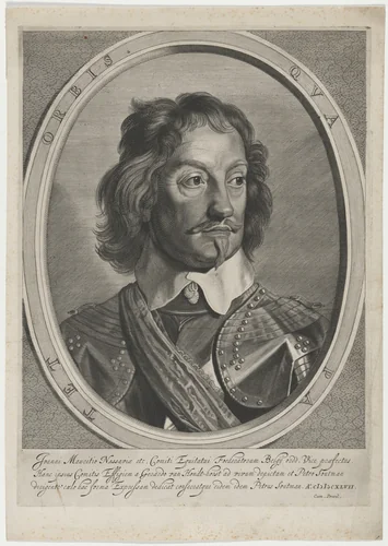 John Maurice, Count of Nassau by Pieter Claesz Soutman; Gerrit van Honthorst, print, 1647