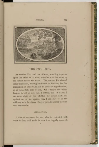 Headpiece (page 25) from The Fables of Aesop by Thomas Bewick, illustrated book, 1818