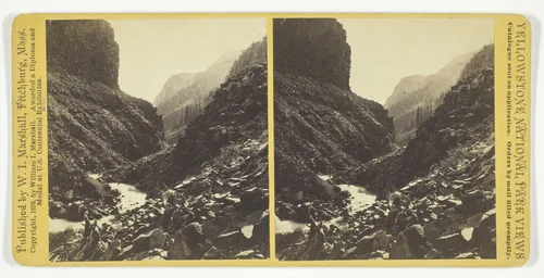 Giant's Gateway, Cañon of North Fork, No. 83 from the series "Yellowstone National Park Views" by William Marshall, photograph, 1876