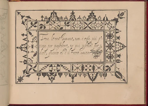 Ghirlanda: Di sei vaghi fiori scielti da piu famosi Giardini d'Italia, page 11 (recto) by Pietro Paulo Tozzi, book, 1604