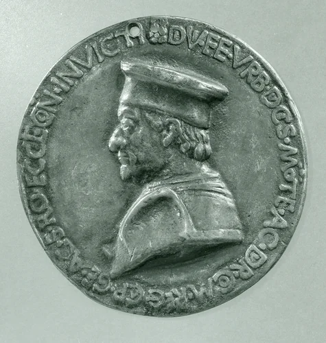 Medal: Federigo da Montefeltro by Savelli Sperandio, metalwork, 1482