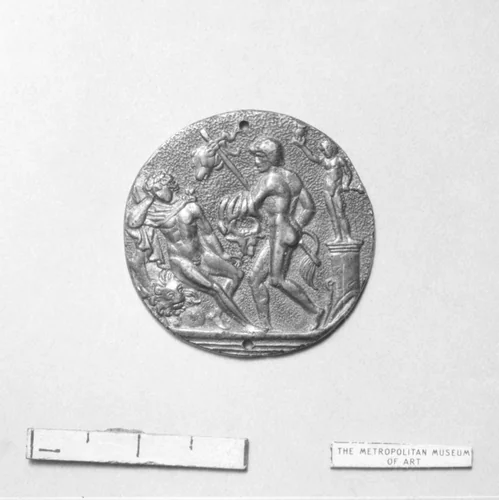 Allegorical scene by Master IO. F.F., metalwork, 1400-1599