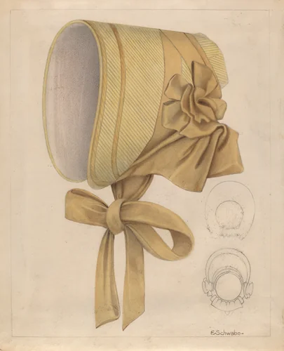 Child's Bonnet by Erwin Schwabe, index of american design, 1941