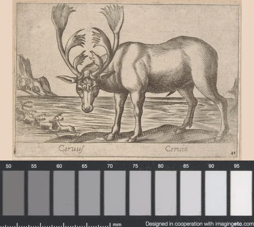 Hert by Antonio Tempesta, print, 1565-1630