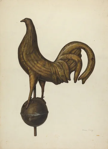 Weather Vane - Cock by Mina Lowry, index of american design, 1940