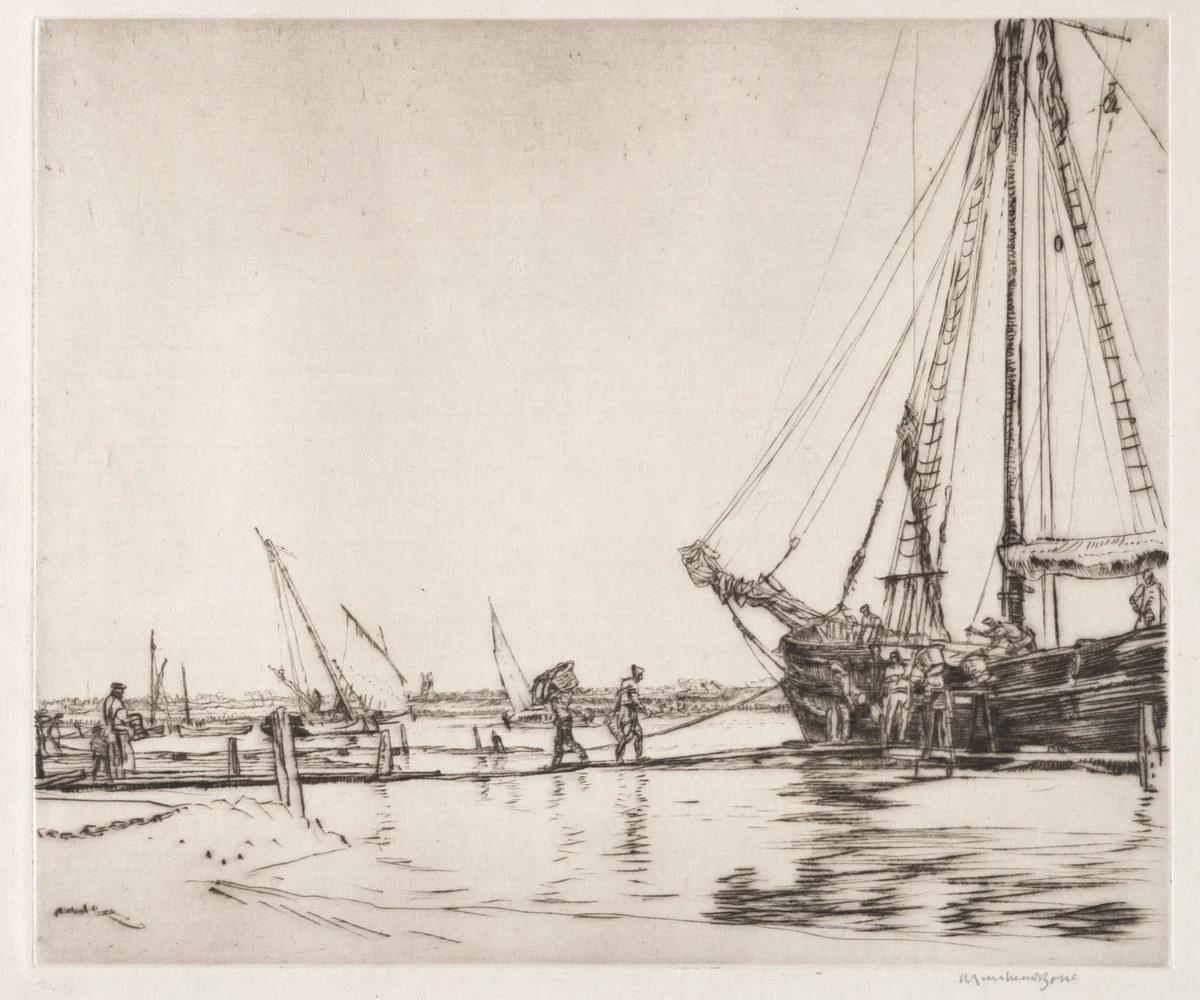 Moy, Ireland by Muirhead Bone, print, 1913