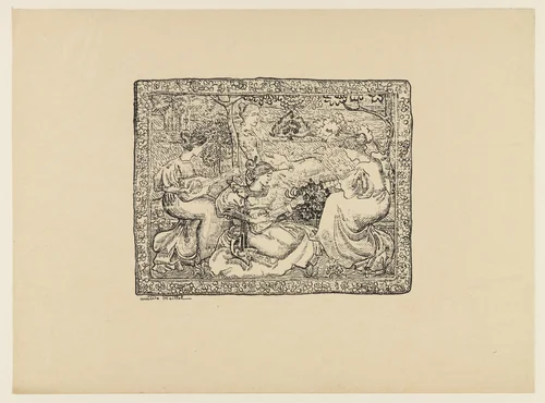 Music (Concert Champetre) by Aristide Maillol, print, 1895