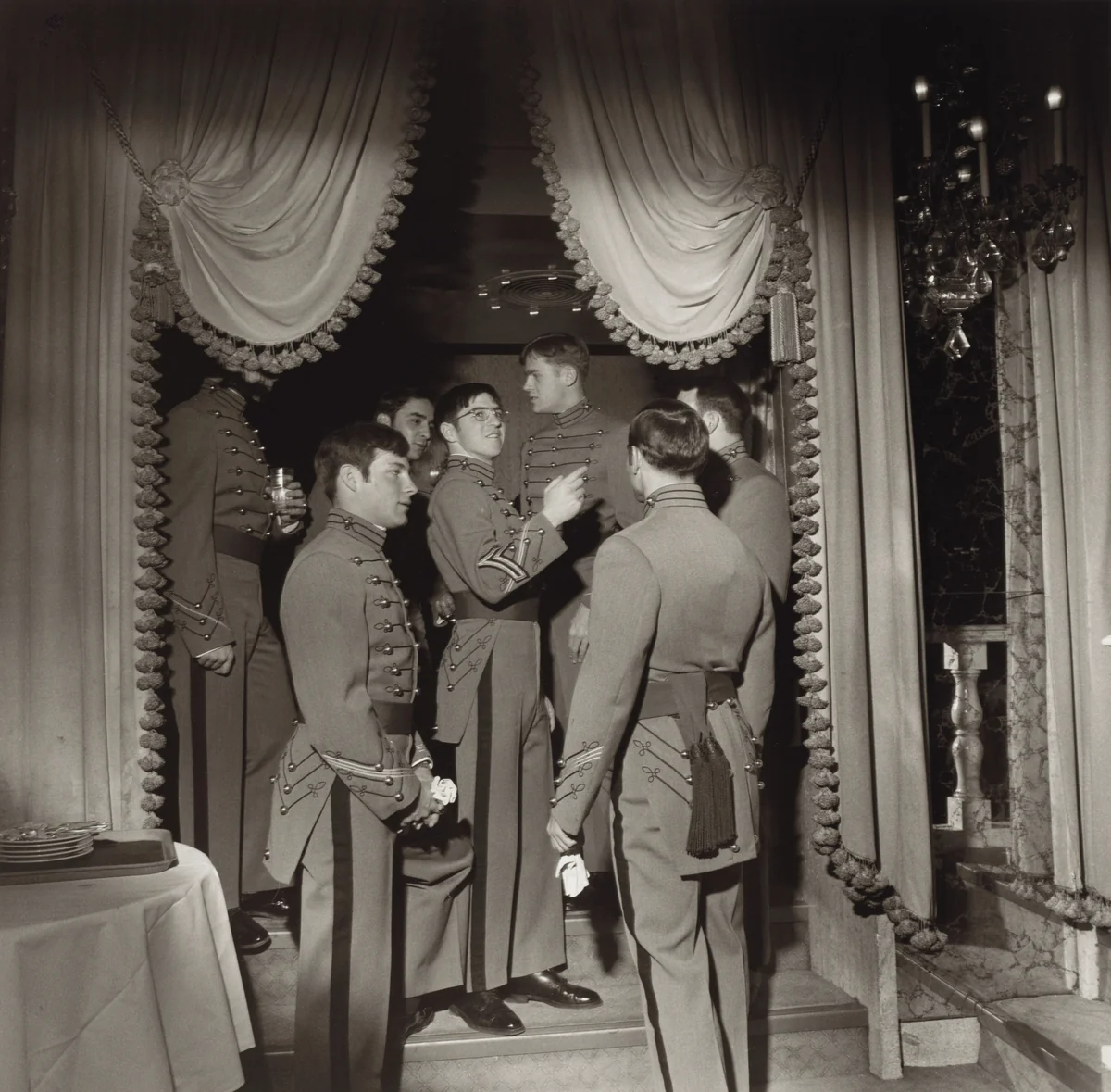 Hungarian Ball, New York City by Larry Fink, photograph, 1977