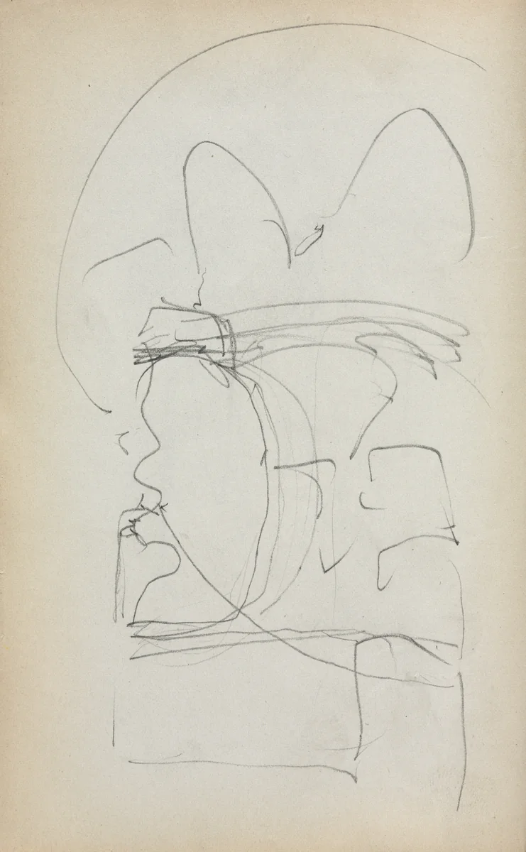 Italian Sketchbook: Abstract Sketch (page 5) by Maurice Prendergast, book, 1898-1899