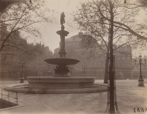 Place [du] Théâtre Français by Eugène Atget, photograph, 1926