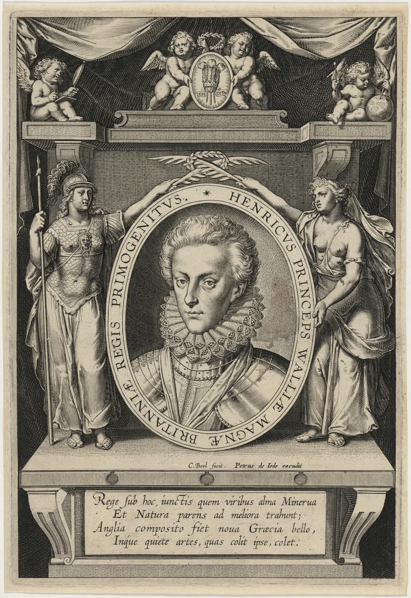 Henry Frederick, Prince of Wales by Cornelis Boel, print, 1576-1621